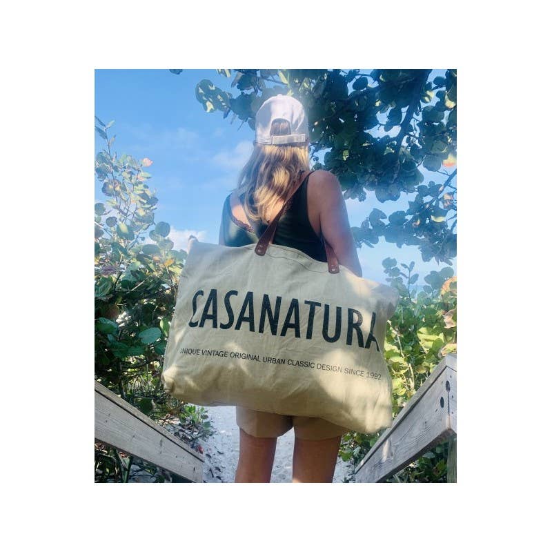 Casa Natura Design SL - Wholesale Tote Bag - Women's - Large Rectangular Bag Zipper Leather Handle - SKYLAR SK112