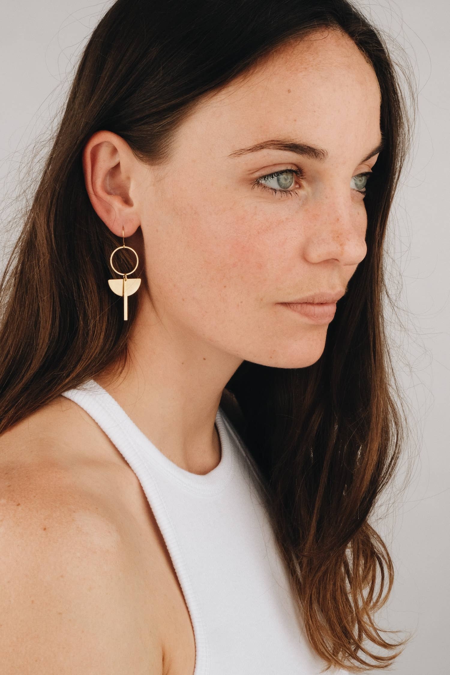 BRASSCAKE Jewelry - Wholesale Dangle Earrings - ACU EARRINGS//Gold earrings, gold jewelry, simple2