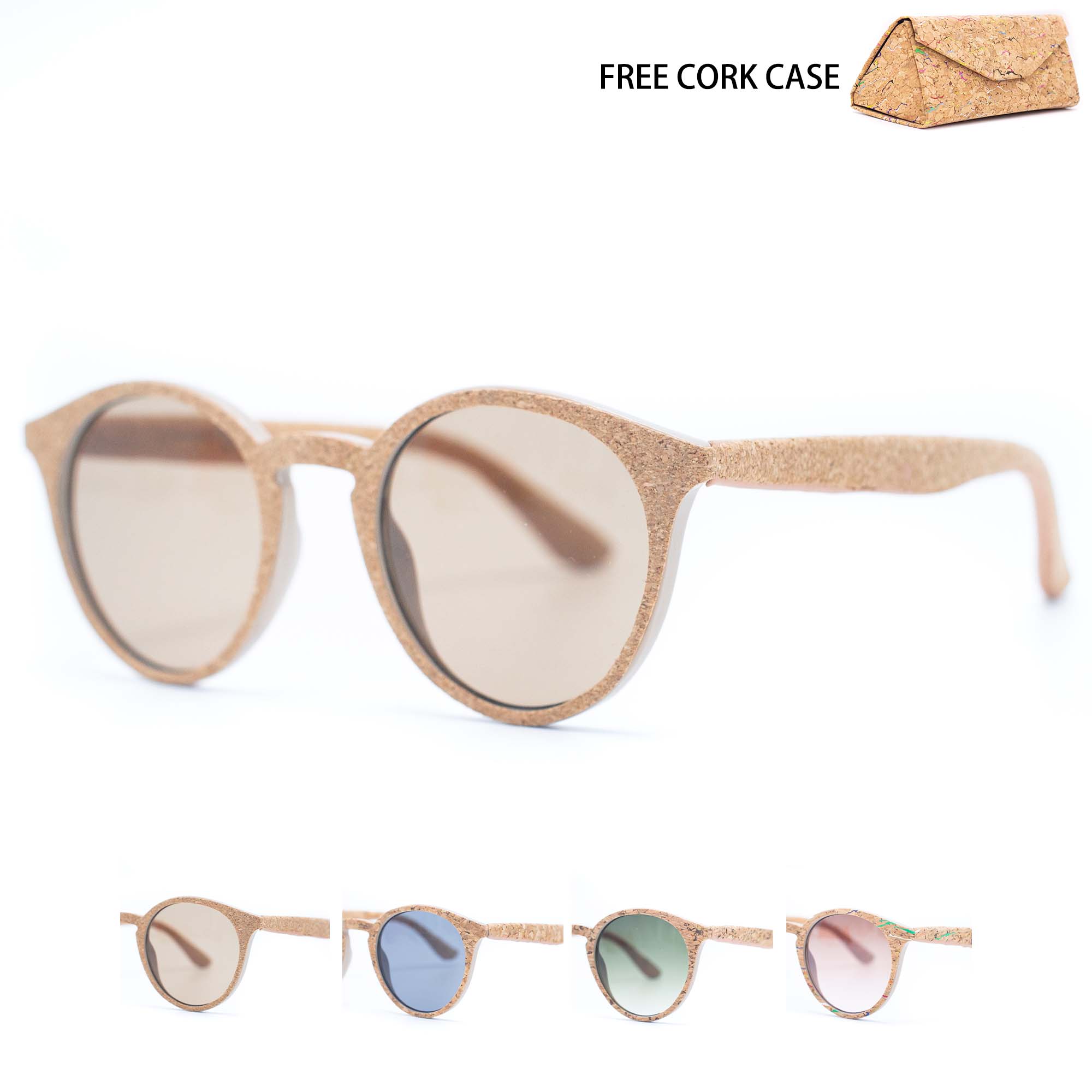 Premium Cork Leather Wide Sunglass Strap Glasses Straps & Eyeglass Chains |  Fits All Eyewear