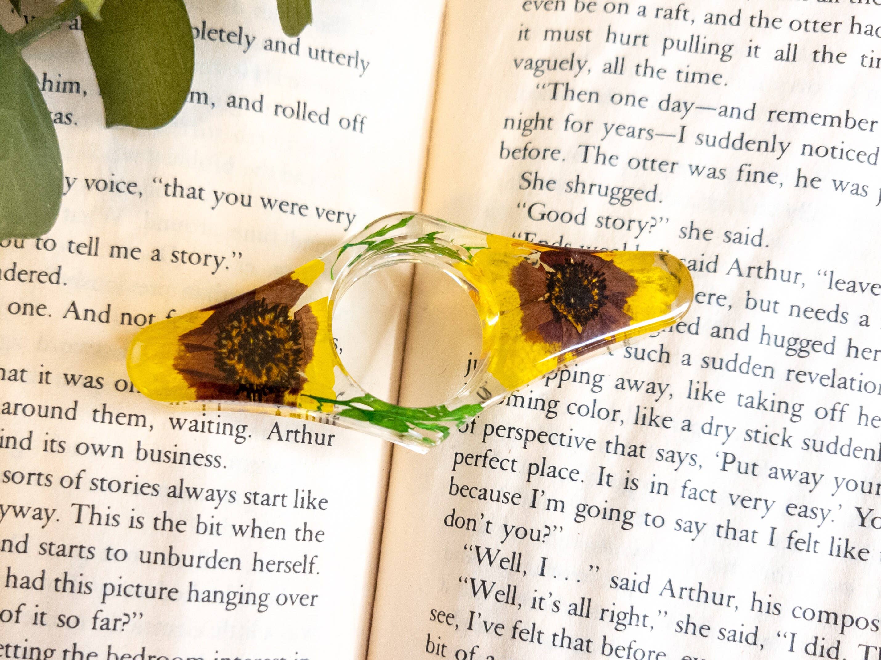 Botanically Bookish - Wholesale Bookmark - Floral Book Page Holder, Flower Thumb Page Spreader4