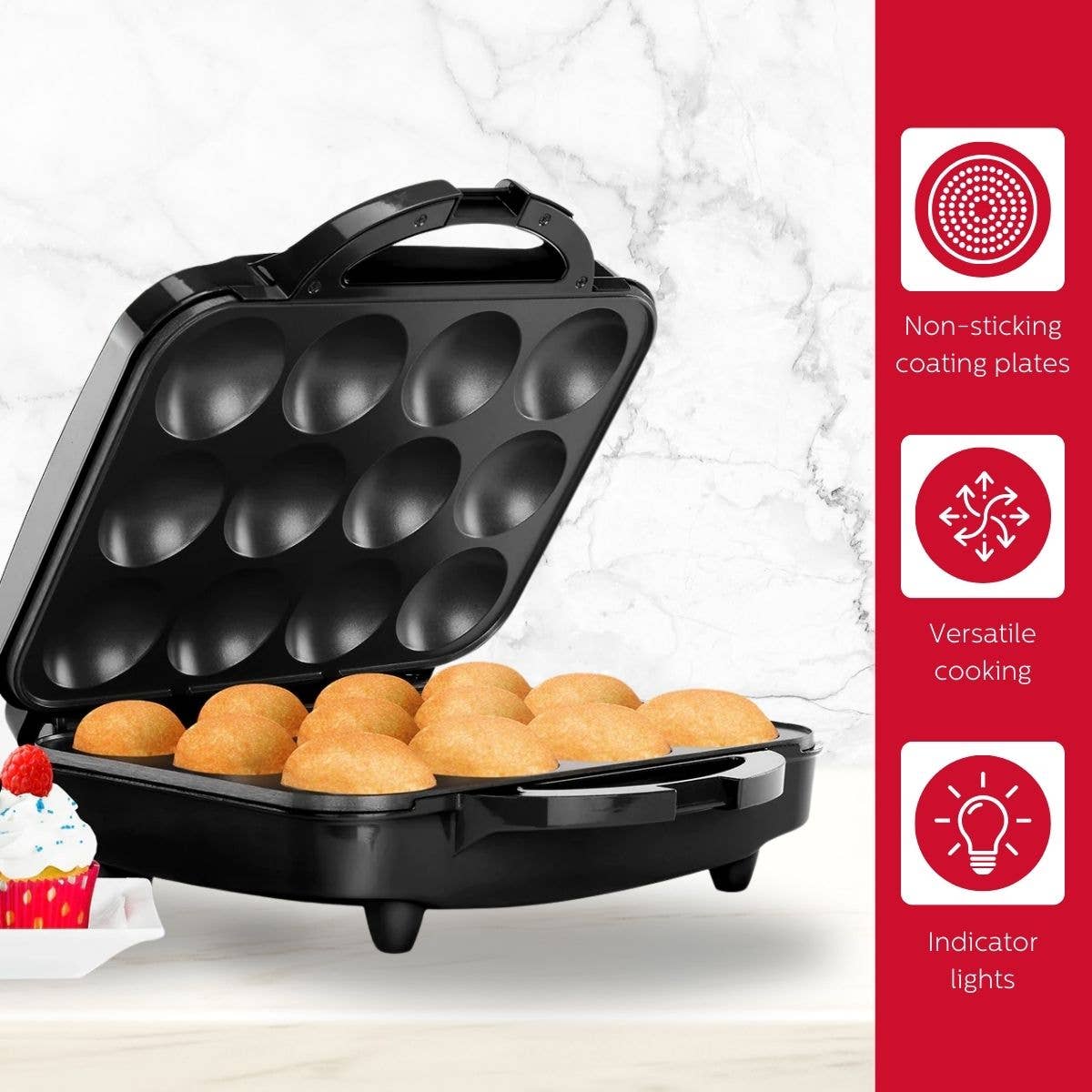 Holstein Housewares - Wholesale Cupcake/Muffin Pan - Holstein Housewares Cupcake Maker 12 Full Size Muffins5