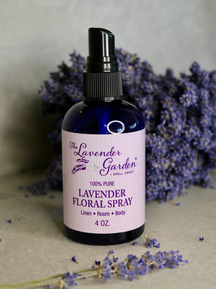 8oz Lavender Floral Spray for wholesale by the lavender garden