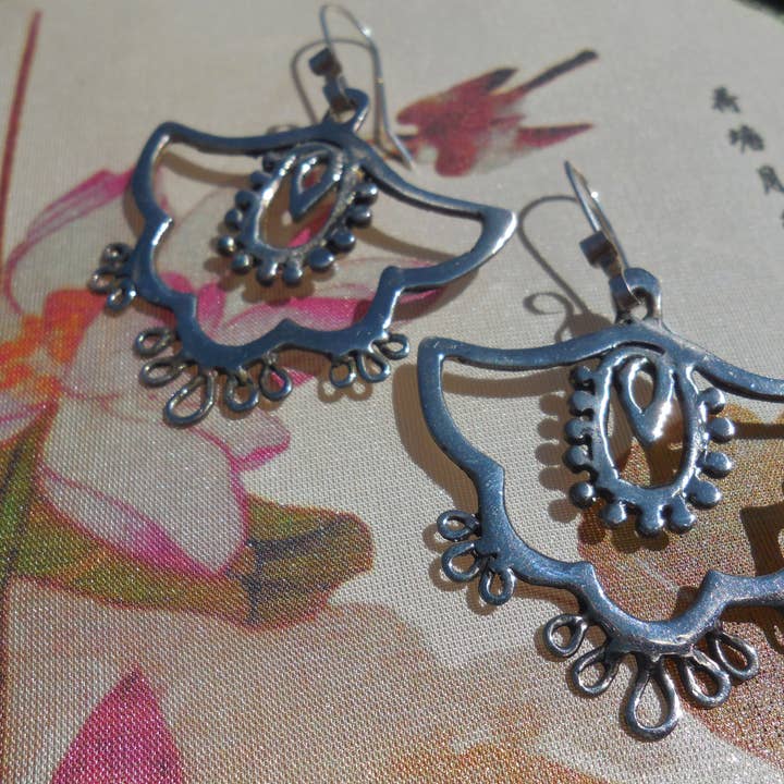 Boucles d'oreilles Bali pour la vente par Hi Octane | SilverBotanica