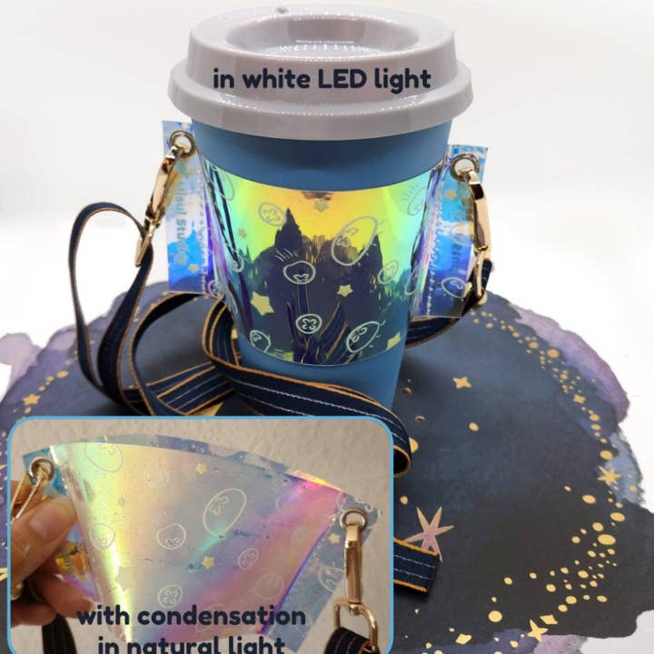 Re-useable Cup Sleeve: Moon Jellies | Wizard Frog for wholesale by Misul Studios