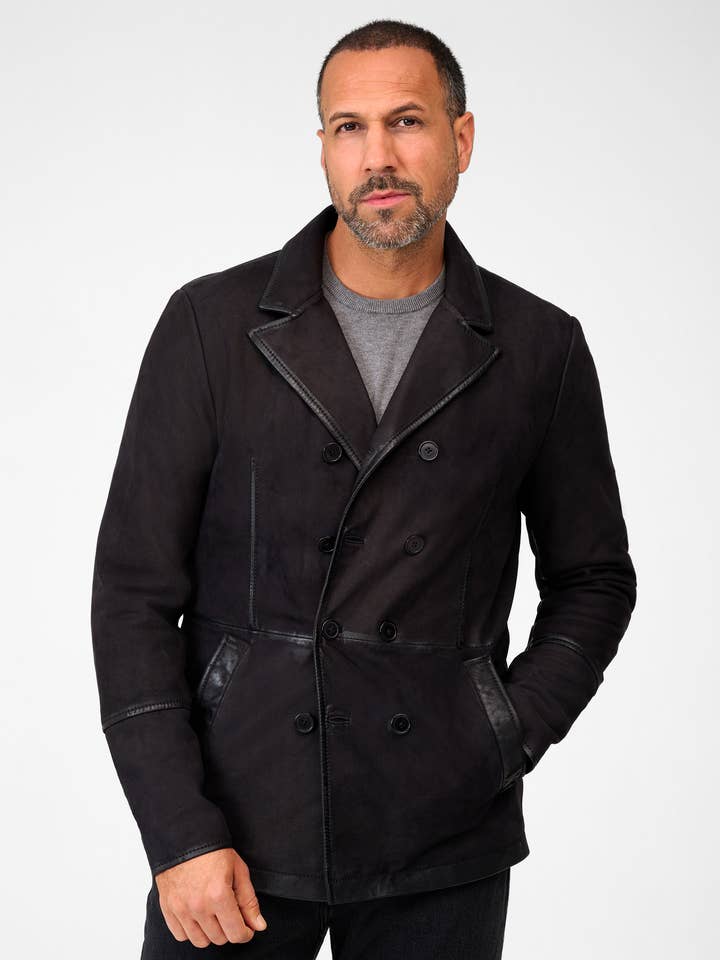 Men's Leather Blazer Victor - vegetable-tanned buffalo leather for wholesale by Ricano