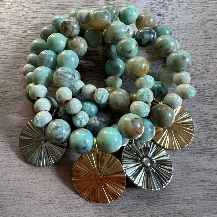 Chasing Cherubs - Wholesale Beaded Bracelet - Aqua Terra1