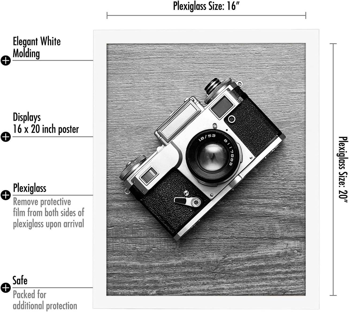 Americanflat - Wholesale Picture Frame - Americanflat Poster Frame with Wide Molding28