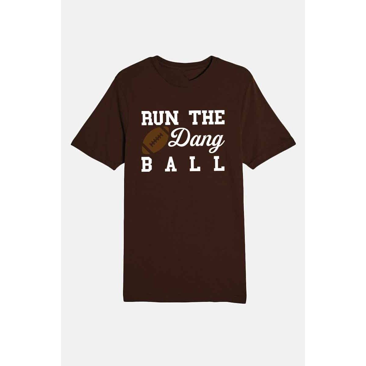 crashangel.us - Wholesale Screen Printed T-Shirt - Women's - RUN THE DANG BALL WOMEN GRAPHIC TEE1