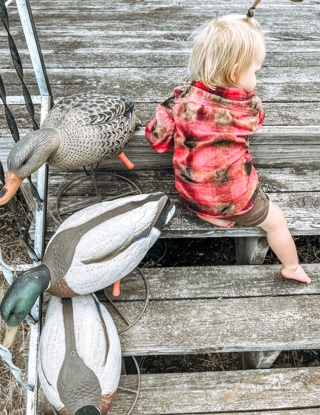 Disohrted Vintage - Wholesale Button Down Shirt - Kids - Toddler bleached flannels3