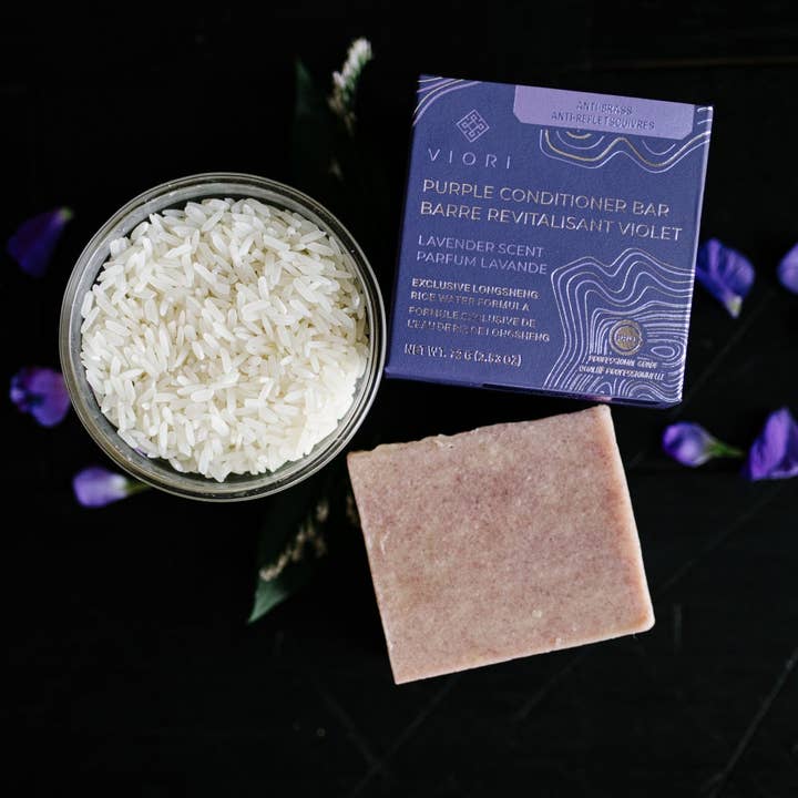 Viori Beauty - Wholesale Hair Conditioner - Rice Water Conditioner Bar | Purple Toning | All Hair