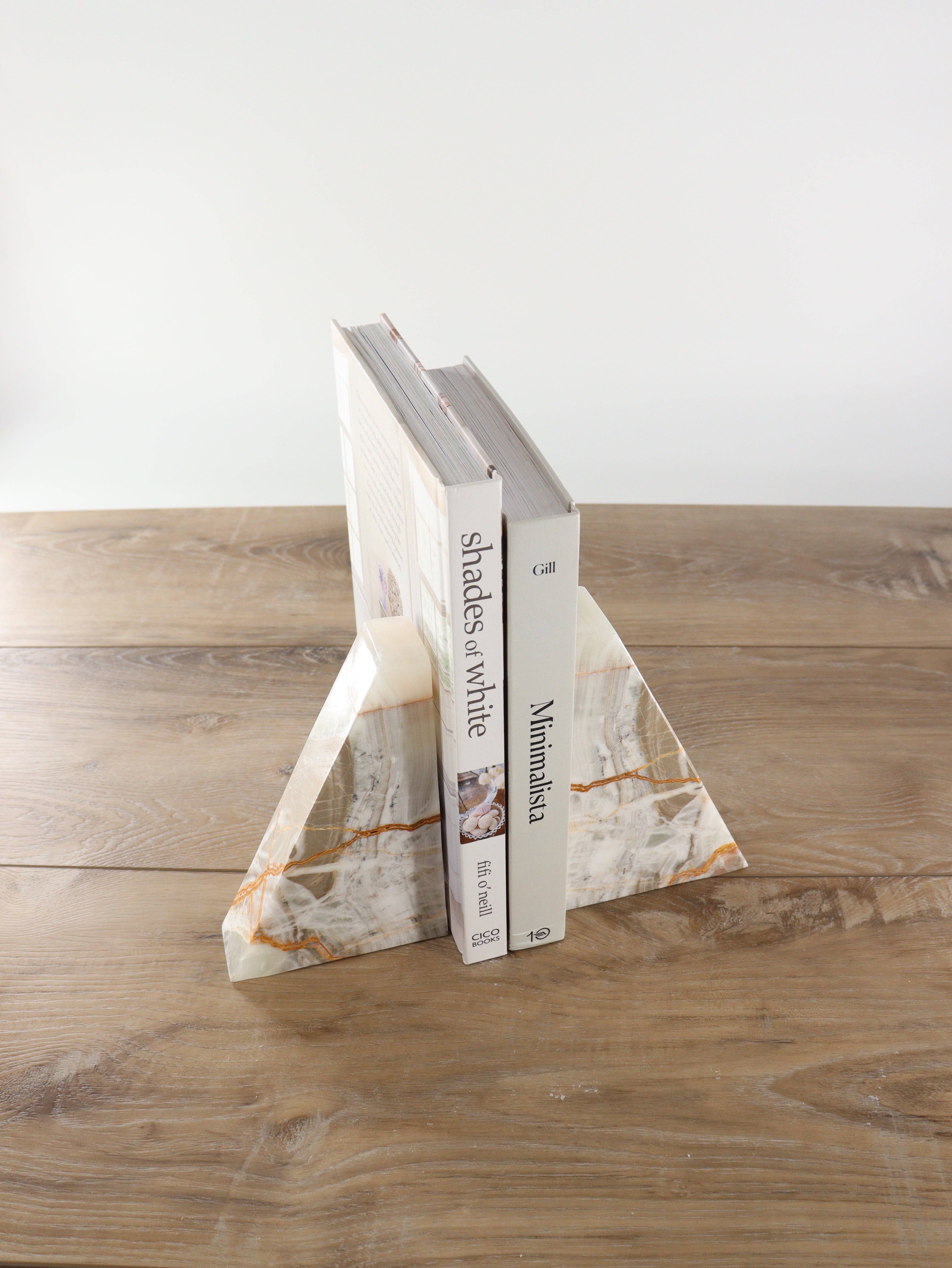 Mi Esperanza Minerals – Großhandel Buchstütze – Grün polierte Onyx-Buchstützen1