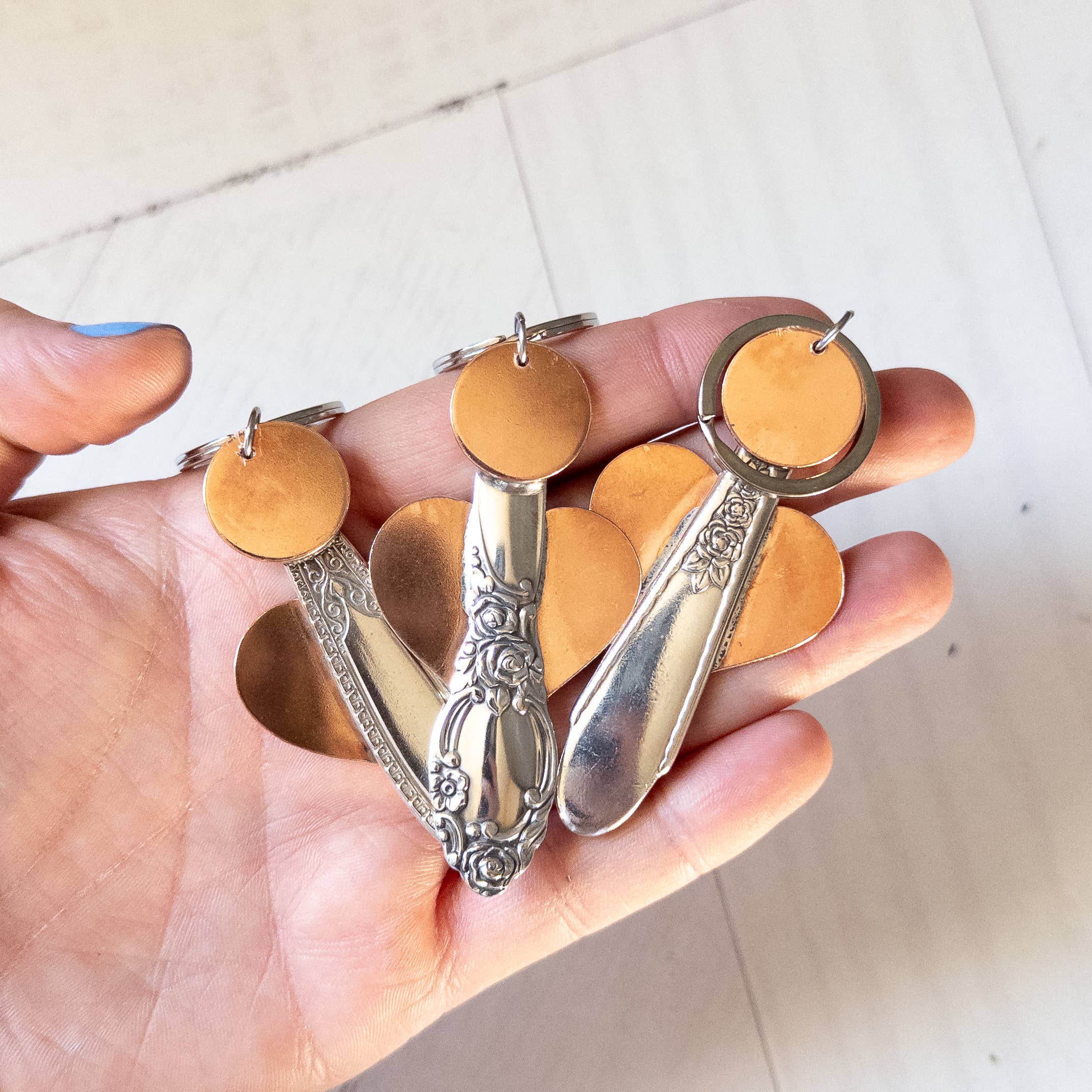 Girl Ran Away With the Spoon – wholesale Keychain – Women's – Spoon Handle Angel Keychain4