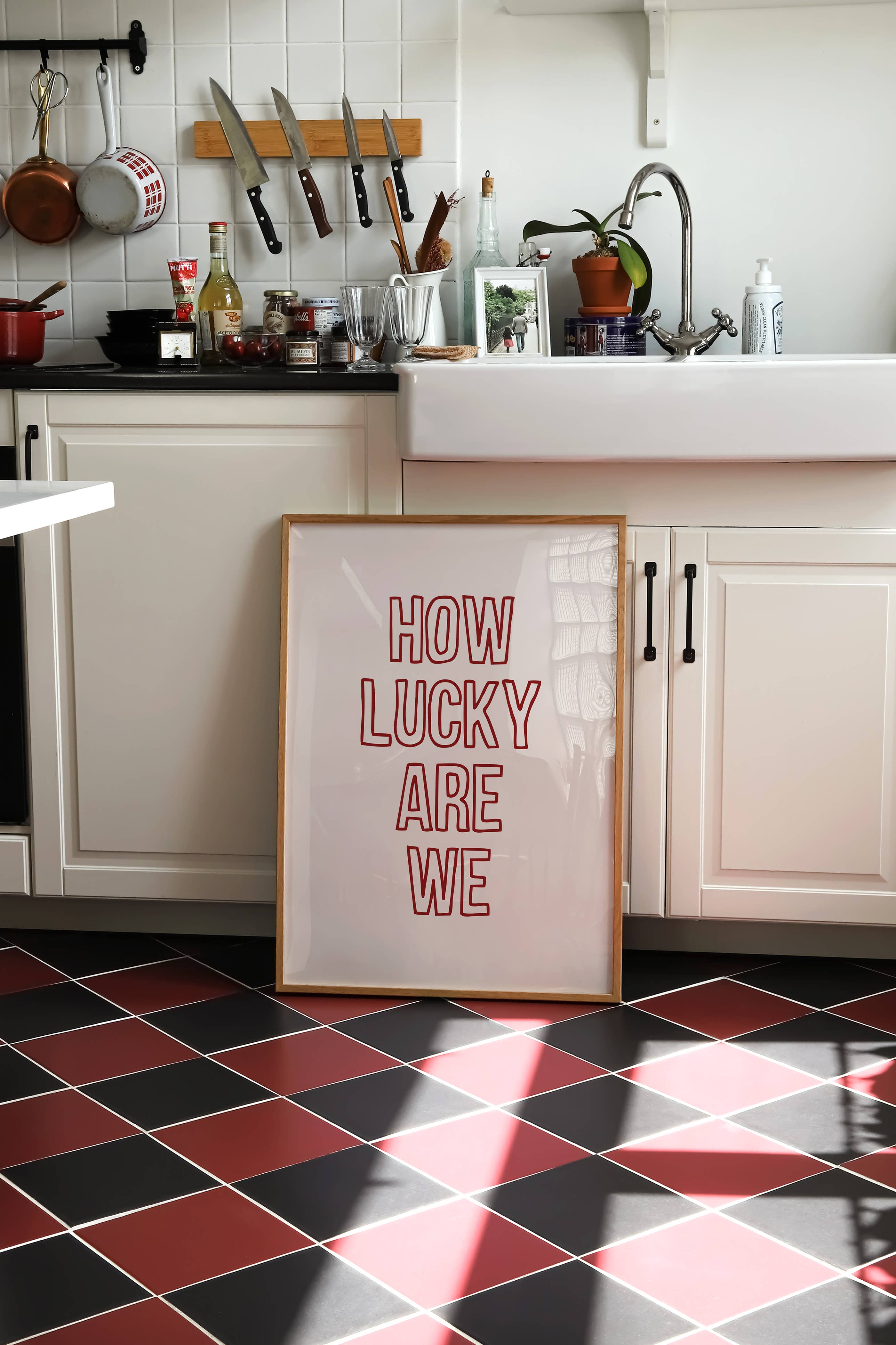 KIKIANDNIM - Wholesale Art Print - How Lucky Are We Wall Art Print | Valentine's Day2