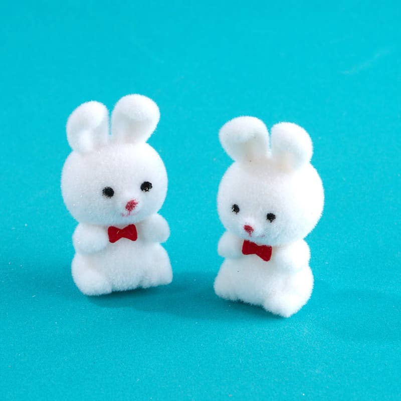 Factory Direct Craft - Venta al por mayor Peluche - Niños y bebés - Conejitos en miniatura flocados de 1-1/2" (Bolsa de 2)2