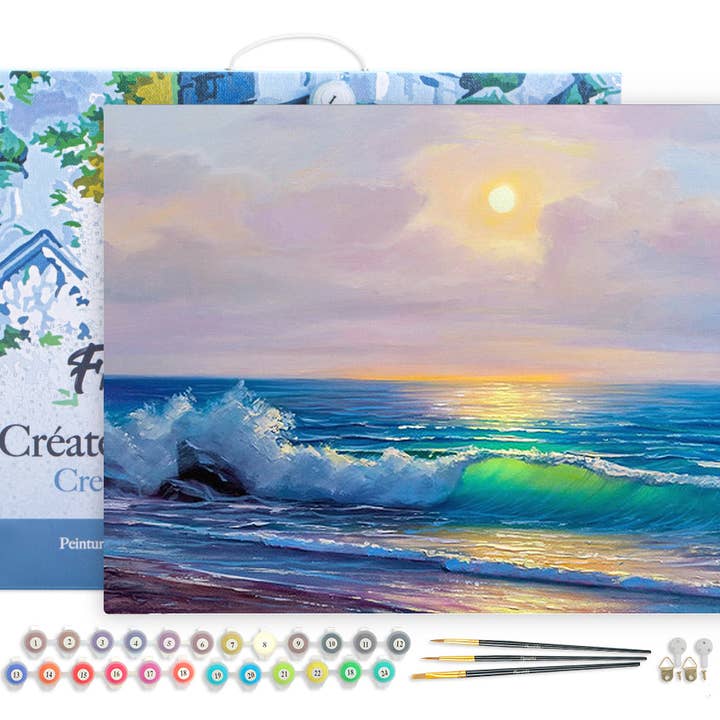 Paint by numbers Framed - Seaside and Waves for wholesale by Figured'Art