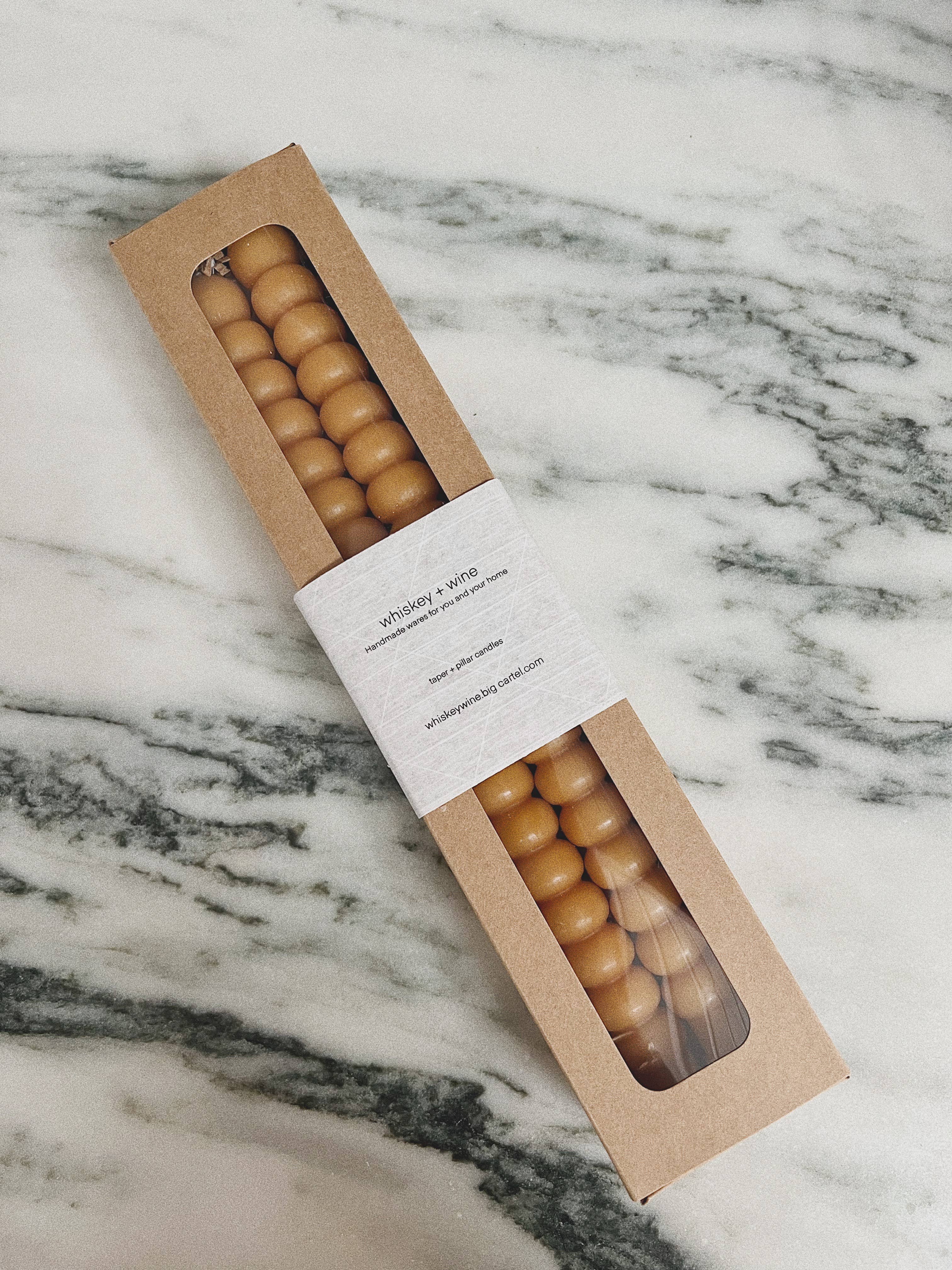 Whiskey + Wine – Vela/castiçal cónico por atacado – Conjunto de duas velas cônicas empilhadas feitas à mão6