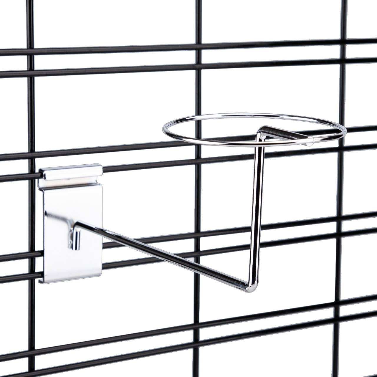 Store Supply Warehouse - Wholesale Retailer Display - Accessories - Chrome Single Hat/Cap Display For Wire Grid 3