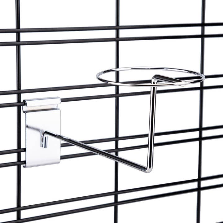 Store Supply Warehouse - Wholesale Retailer Display - Accessories - Chrome Single Hat/Cap Display For Wire Grid 3
