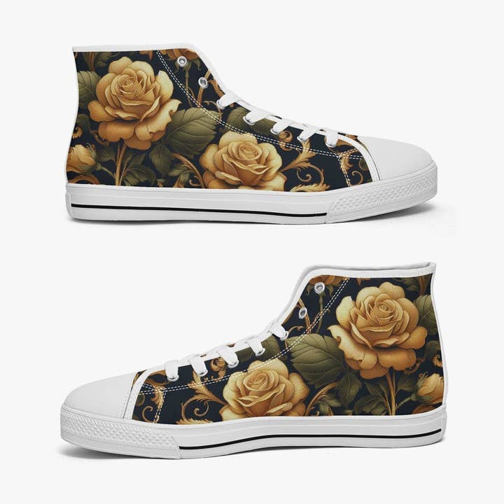 Roséguld Höga Canvas Skor för wholesale av Oh Pote