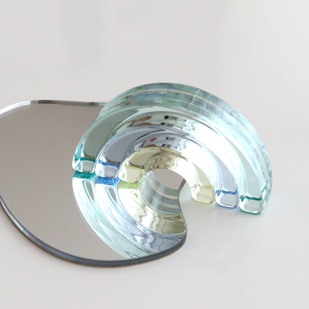 Belle Vie - Wholesale Decorative Tabletop Object - Lumiere Cubes Arc-En-Ciel Petit 【Green】1