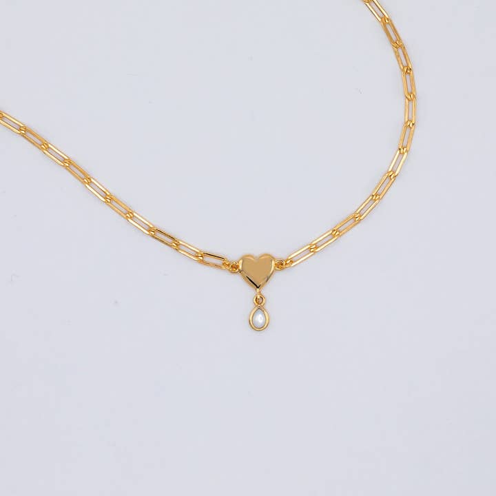 Pearl Heart Drop Bracelet for wholesale by Studio Cier