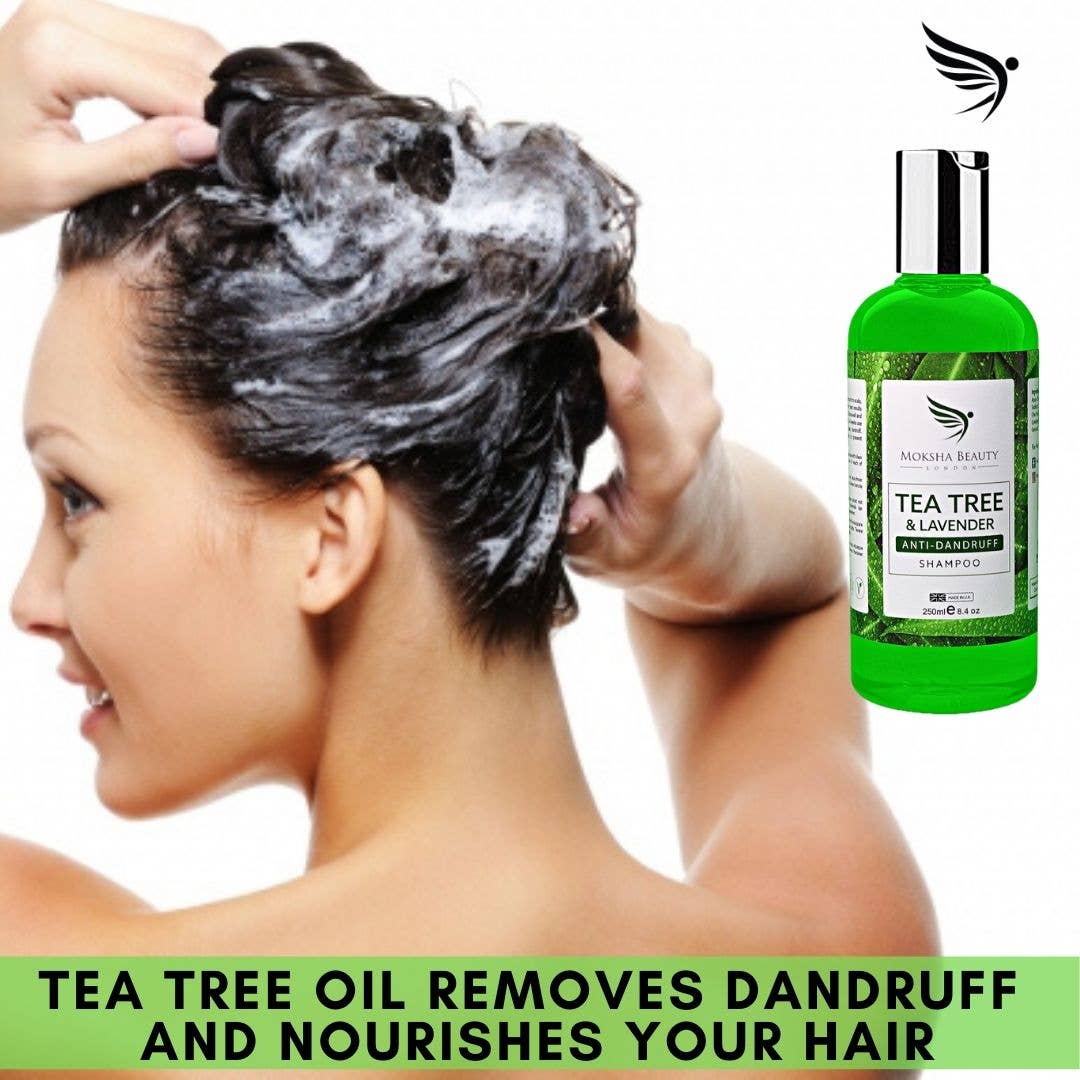 Moksha Beauty - Wholesale Hair Shampoo - Anti Dandruff Shampoo Tea Tree Shampoo for Head Lice 250ml11