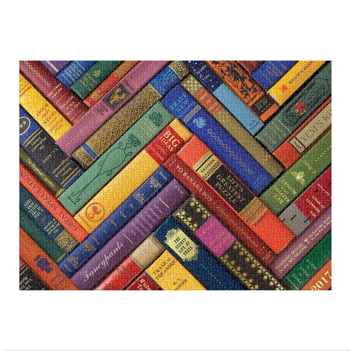 Chronicle Books - Wholesale Puzzle - Adult - Phat Dog Vintage Library 1000 Piece Foil Stamped Puzzle