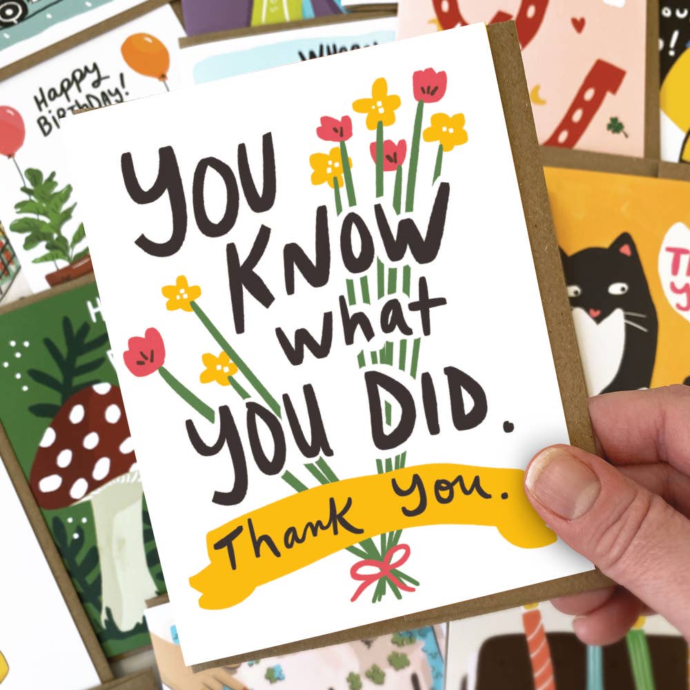 Kat French Design - Wholesale Thank You Card - Know What You Did - Thank You Card1