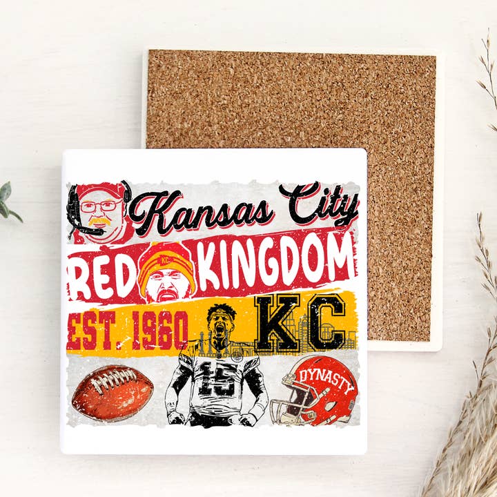 KC Red Kingdom Est 1960 Base de Cerâmica por atacado de Dogwood Graphics & Design