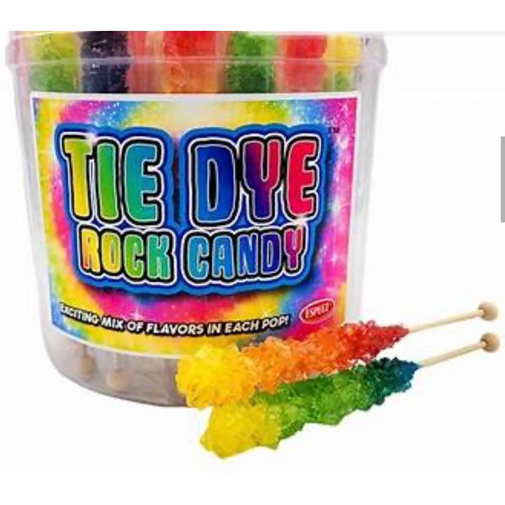 O'Shea's Candies Sweet Shop - Wholesale Hard Candy - Nostalgic Old-Fashioned Rock Candy 🍭 “TYE DYE” 36 CT Tub