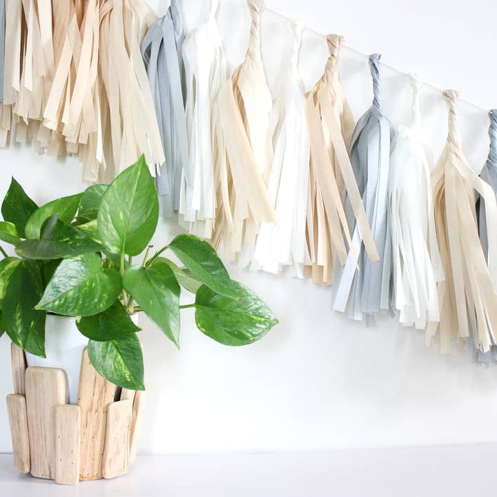 The Flair Exchange - Wholesale Bunting/Garland - Natural Tissue Tassel Kit4