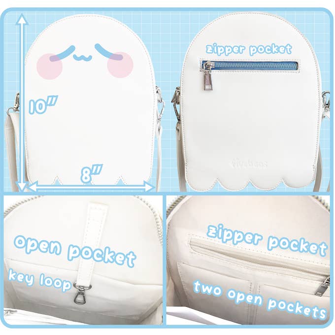 Fiveboos Inc – wholesale Crossbody-väska – Unisex – Boo Bag-kollektion - Vit