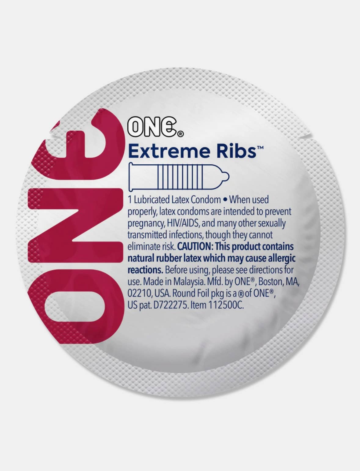 Yolo ent – wholesale Contraceptive/condom – ONE® Extreme Ribs™, , Case of 1,0000