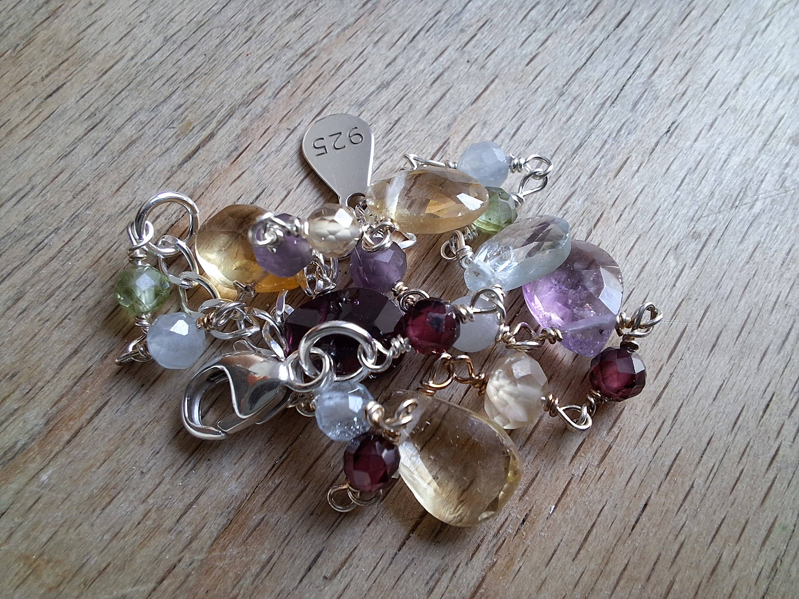 Grethe Winter - Wholesale Beaded/Pearl Necklace - CANDY necklace 925 silver with gemstones2