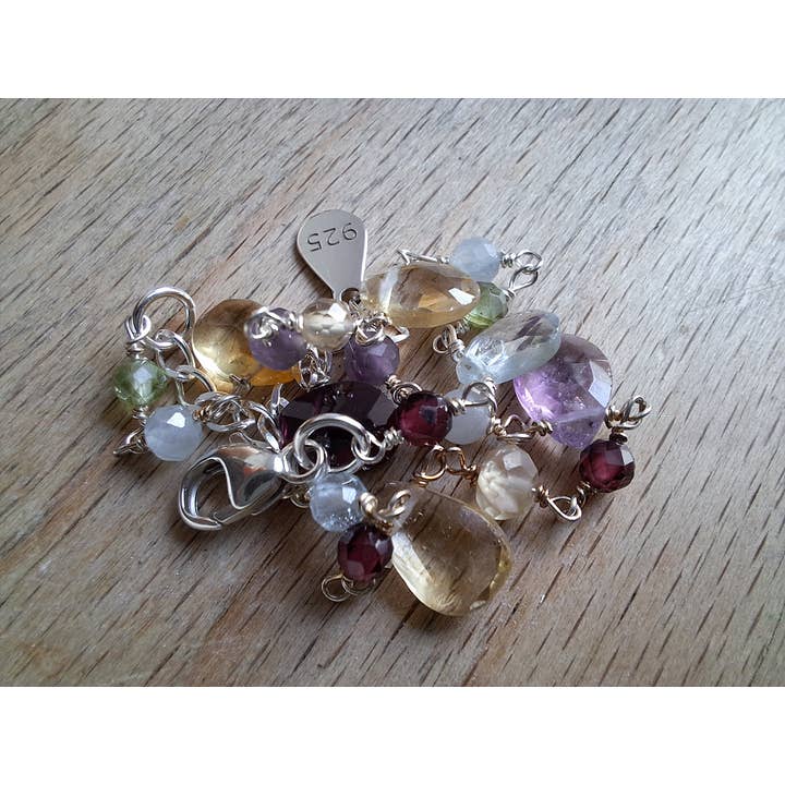 Grethe Winter - Wholesale Beaded/Pearl Necklace - CANDY necklace 925 silver with gemstones2