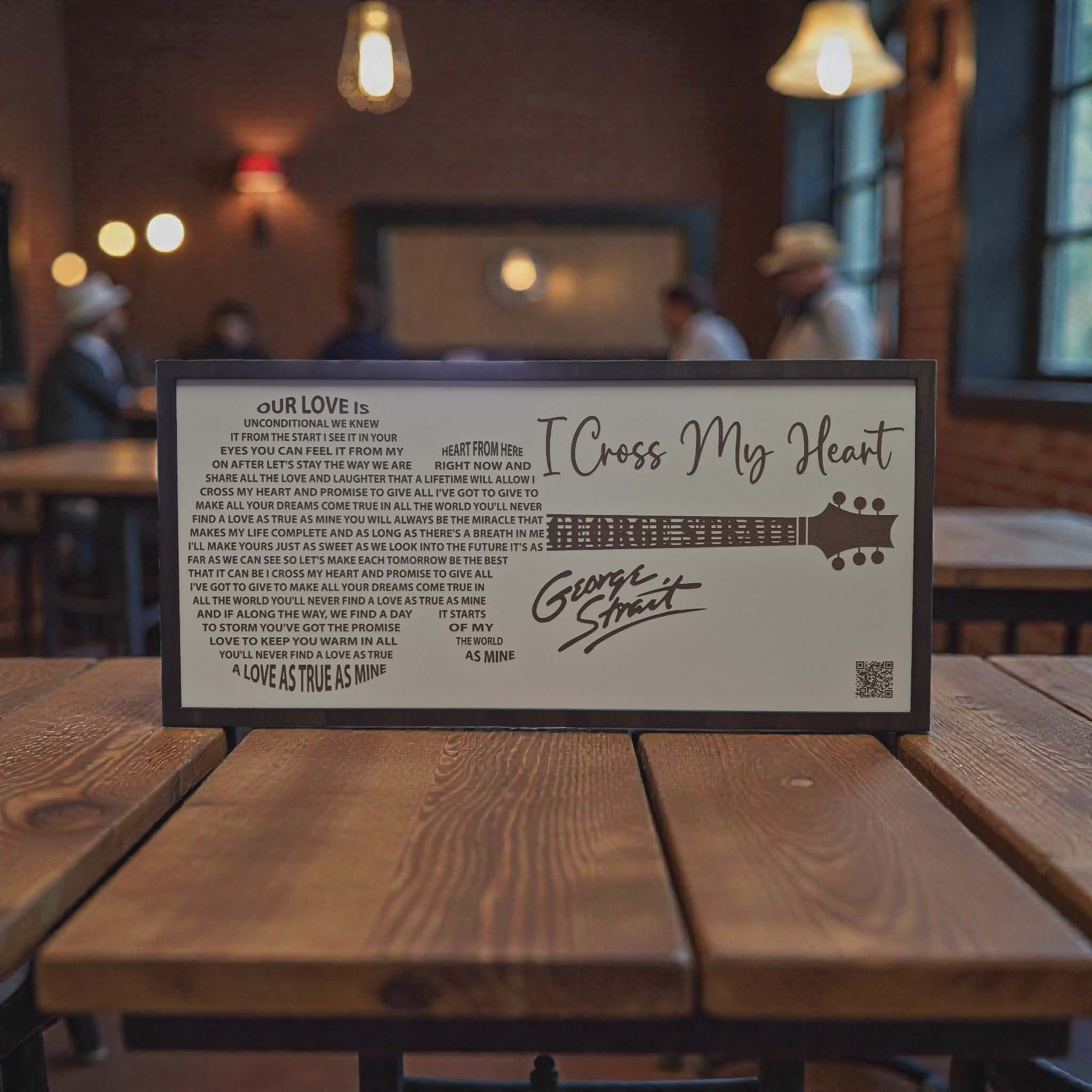 Crates Etc – wholesale Skylt – George Strait, bar, bröllop, country, unik, western, sång