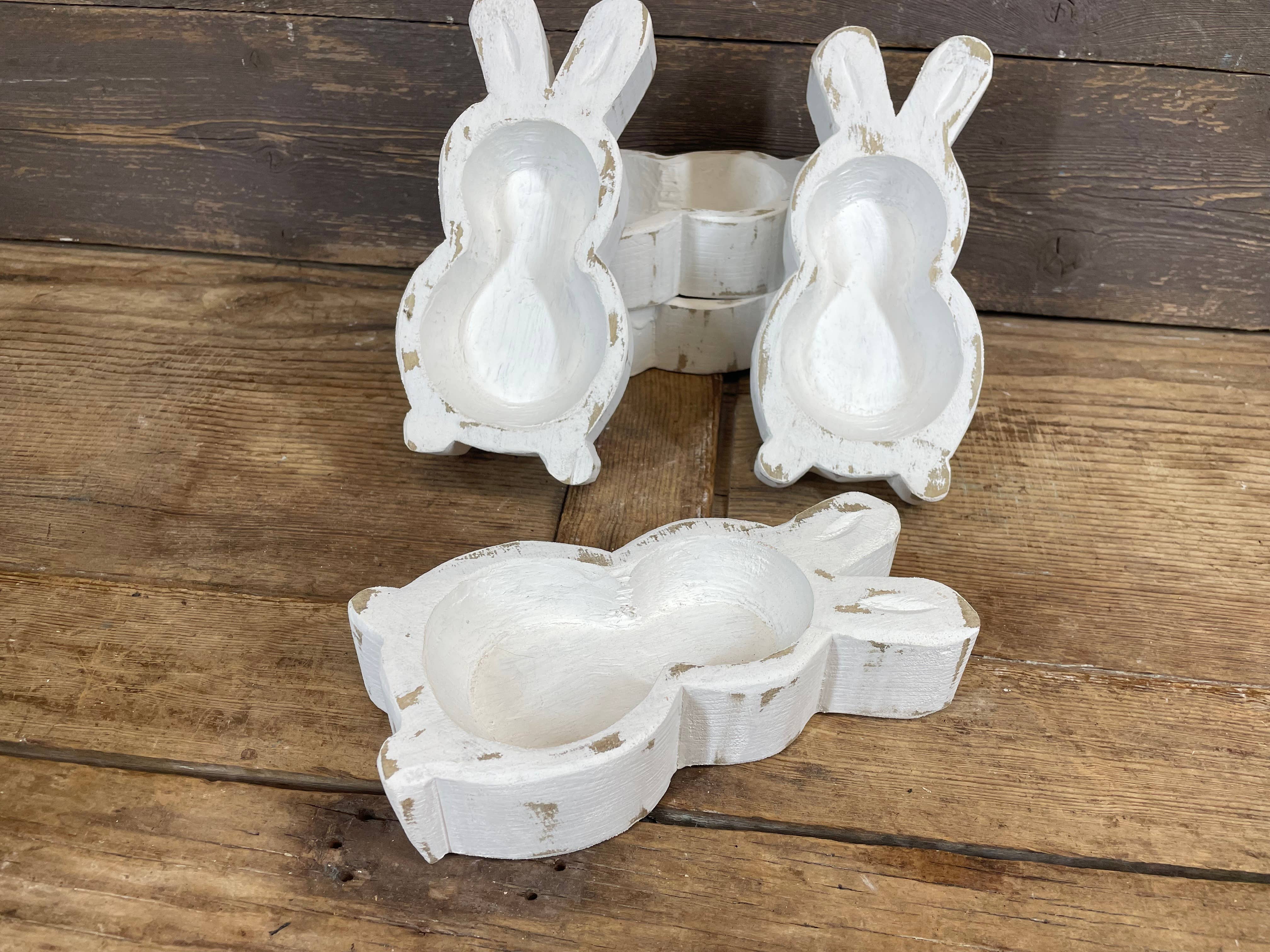 My Amigos Imports - Wholesale Candle Holder -  Super Mini Bunny Dough Bowl-5-7-Candle Ready-Mini Bunny-NEW4