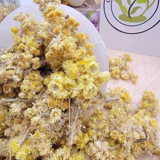 Mystical Roots - Wholesale Herbs - Herb Jar - Life-Everlasting (Helichrysum Flowers)