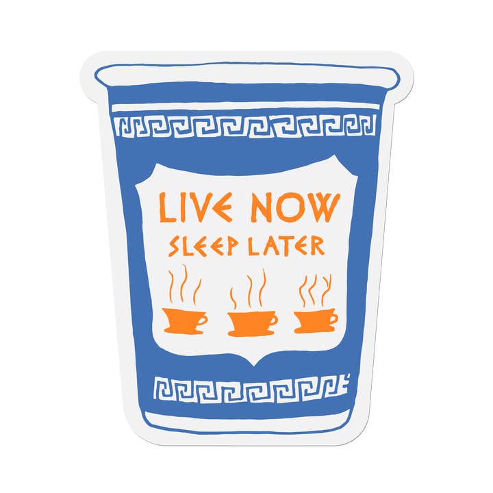 NYC Coffee Cup Sticker for wholesale by Sweet Bippy Press