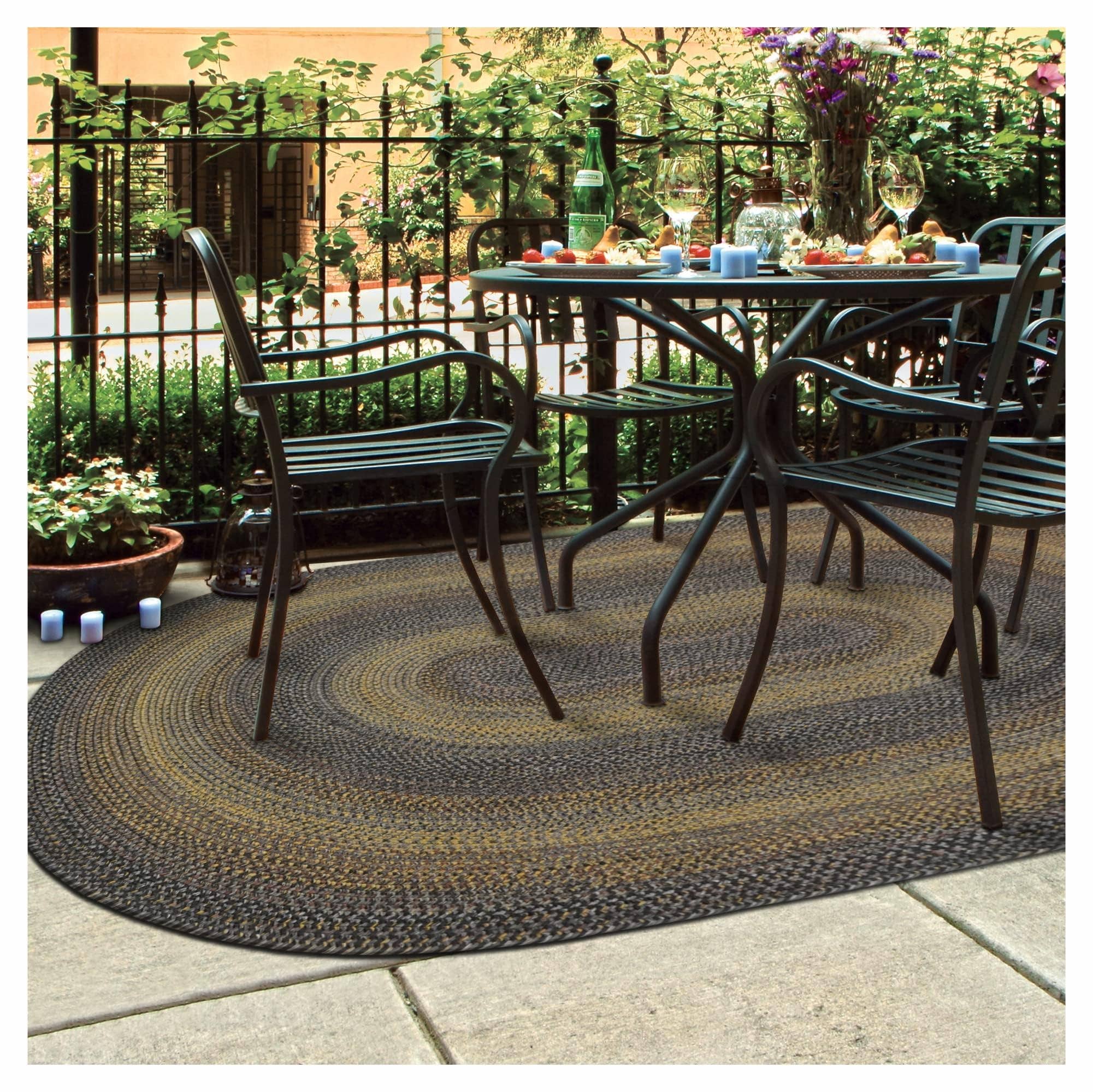 Homespice Decor - Vente Tapis - Tapis tressé Forêt-Noire pour intérieur et extérieur, imperméable5