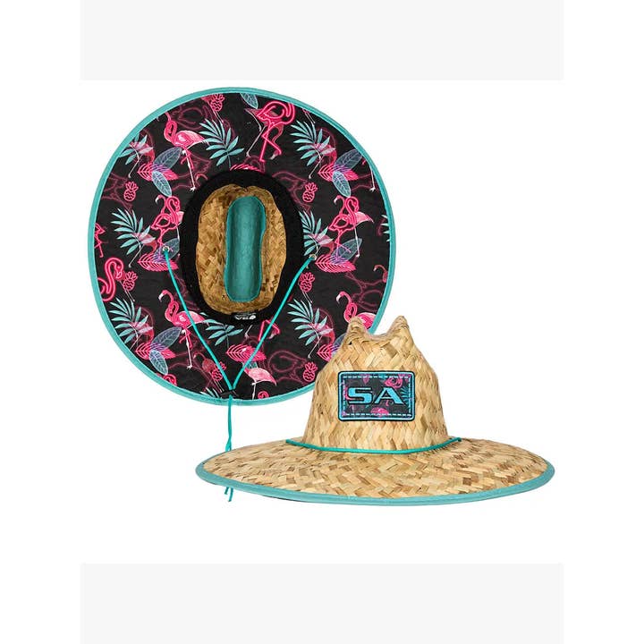 Soul of Adventure - Vendita all'ingrosso Cappello di paglia - Unisex - Cappello di Paglia Classico / Cappello da Bagnino – Ampia Tesa UPF 50+4