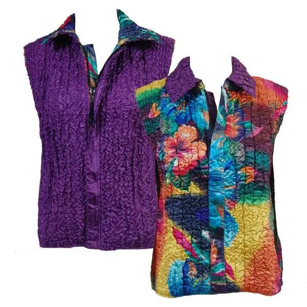 The Magic Scarf Company - Wholesale Outerwear Vest - Women's - 4537 - Quilted Reversible Vests43