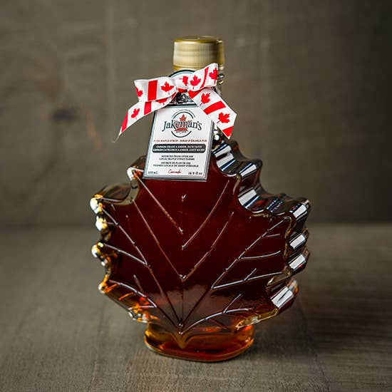Jakeman's Maple Products - Wholesale Maple Syrup - 717CAN,716CAN,719CAN,724CAN Autumn Leaf Glass, 50ml - 500ml
