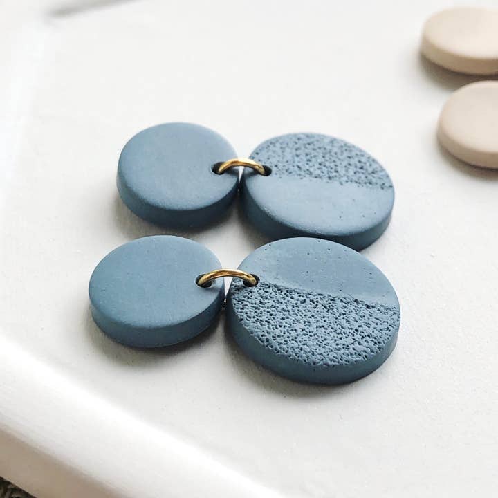 Courage & Calling - Wholesale Dangle Earrings - Petite Textured Circle Dangles10