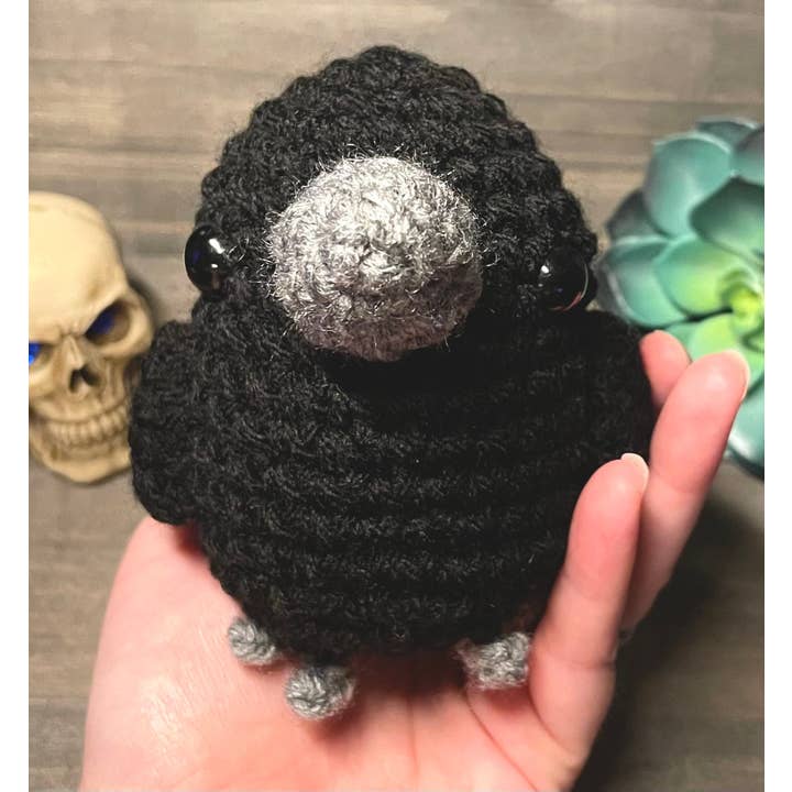 TOMOPOD LLC - Vente Décorations de table - Corbeau en peluche au crochet, cadeau gothique pour la fête des pères, décoration d'intérieur