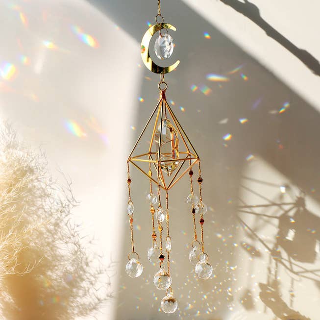 Crystolver – wholesale Suncatcher – White Quartz Chandelier Crystal Prism Suncatcher