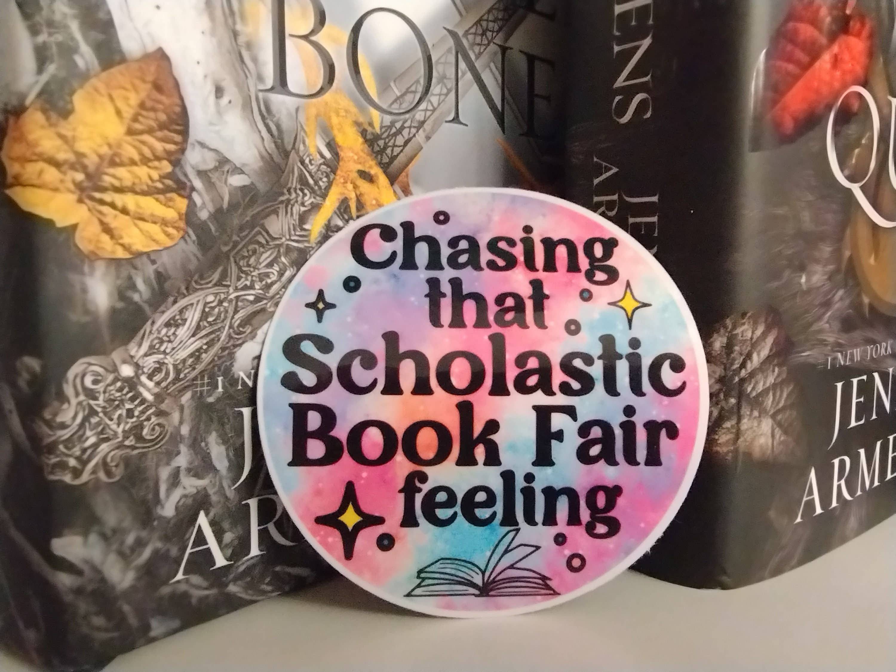 The Crafty Bookworm3 - Wholesale Sticker - Scholastic Book Fair Nostalgic Glossy Vinyl Sticker3