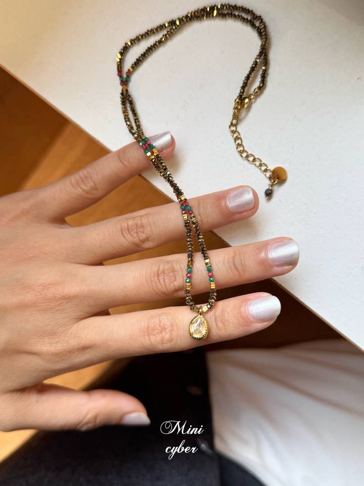 Forgyldt tåredråbevedhæng for engroshandel hos MINICYBER STUDIO