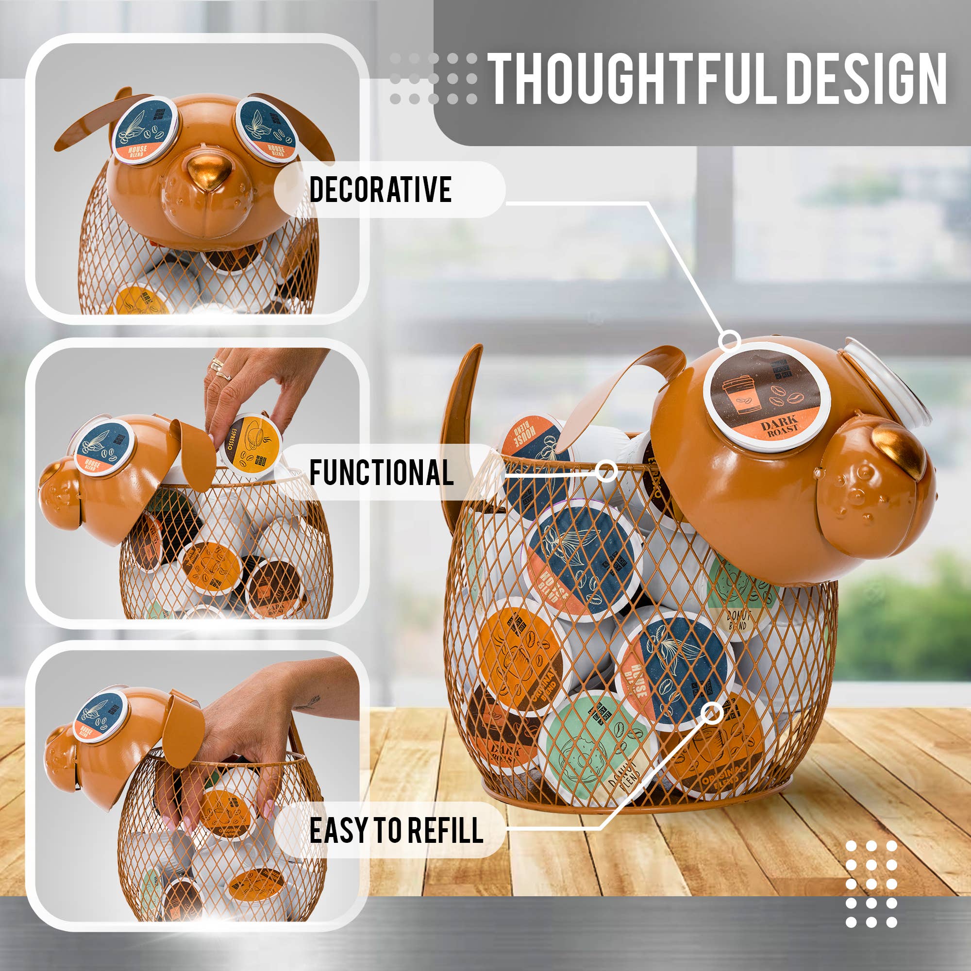 MADE EASY KIT - Wholesale Kitchen Storage/Organizer - Made Easy Kit Coffee Pod Organizer - Home Functional Décor54