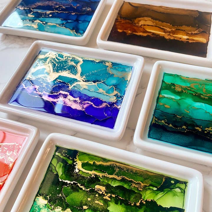 Hand Inked Soap Dish for wholesale by Inked in Style